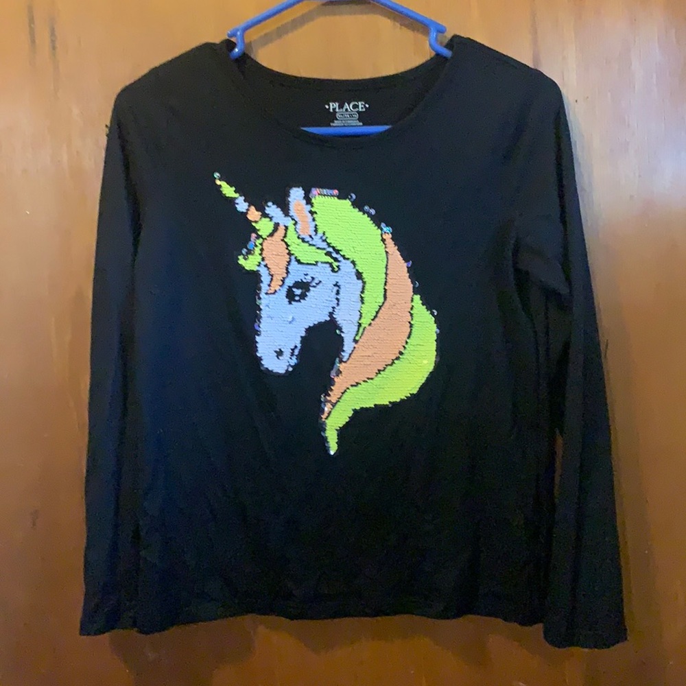 Girls Halloween unicorn shirt